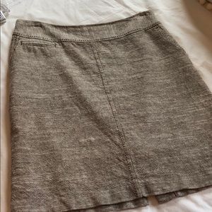 Tan Tweed Pencil Skirt
